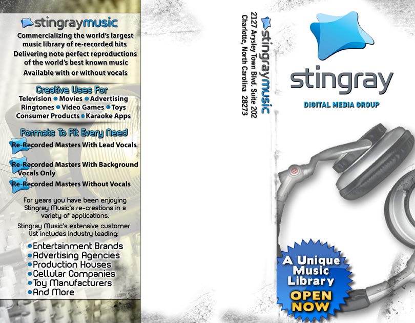 Stingray Music Tri-Fold Brochure